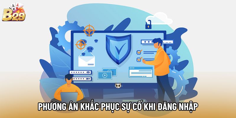 Phương án khắc phục sự cố khi đăng nhập